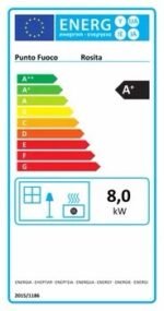 Stufa a pellet ventilata PUNTO FUOCO Rosita 9.5 KW nera - immagine 4