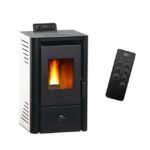 Stufa a pellet ad aria Anita da 9,4 kW Sannover bianco