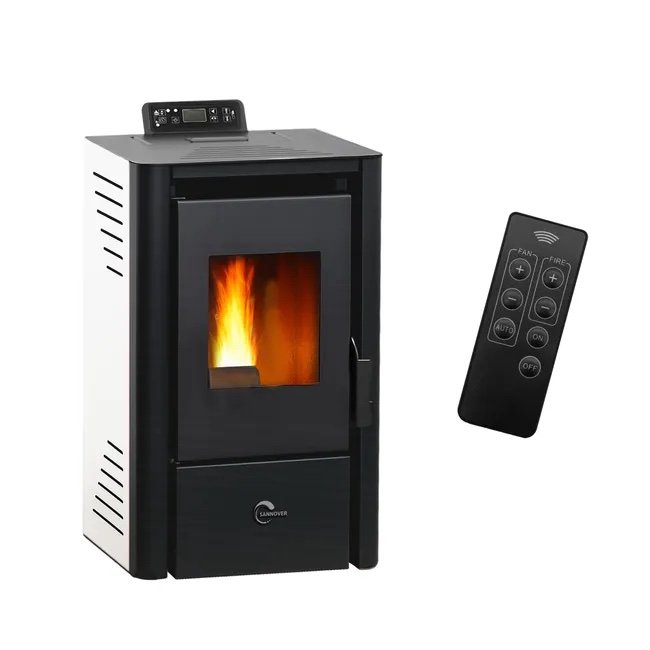 img_4701 Stufa a pellet ad aria Anita da 9,4 kW Sannover bianco - immagine 1
