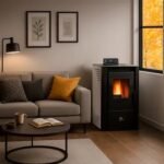 Stufa a pellet ad aria Anita da 9,4 kW Sannover bianco - immagine 2
