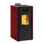 Stufa a pellet ventilata INVICTA Nuova Vieste 7.3 KW bordeaux - immagine 3