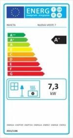 Stufa a pellet ventilata INVICTA Nuova Vieste 7.3 KW bordeaux - immagine 7