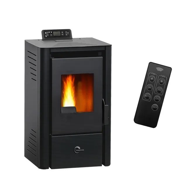 img_4712 Stufa a pellet ad aria Anita da 9,4 kW Sannover nera - immagine 1