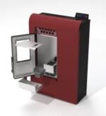 Stufa a pellet ventilata LVZ Ginevra 8 7.8 KW bordeaux - immagine 2