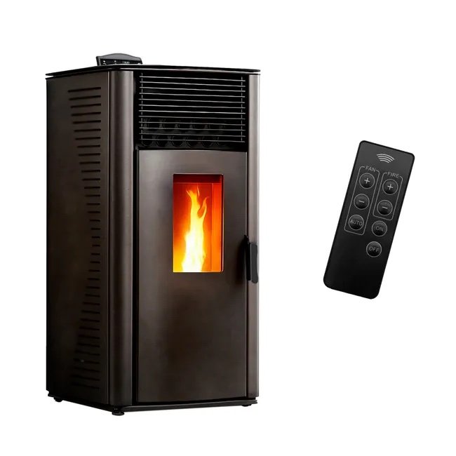 img_4724 Stufa a pellet ad aria Anita da 12 kW Sannover nera - immagine 1
