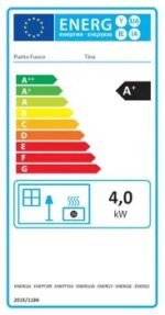 Stufa a pellet ventilata Tina 4.5 KW nero - immagine 3