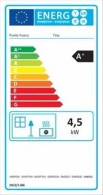 Stufa a pellet ventilata Tina 4.5 KW nero - immagine 4