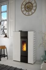Stufa a pellet canalizzata LVZ Palmas 10.3 KW bianca - immagine 2