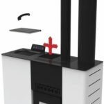 Stufa a pellet canalizzata LVZ Palmas 10.3 KW bianca - immagine 5